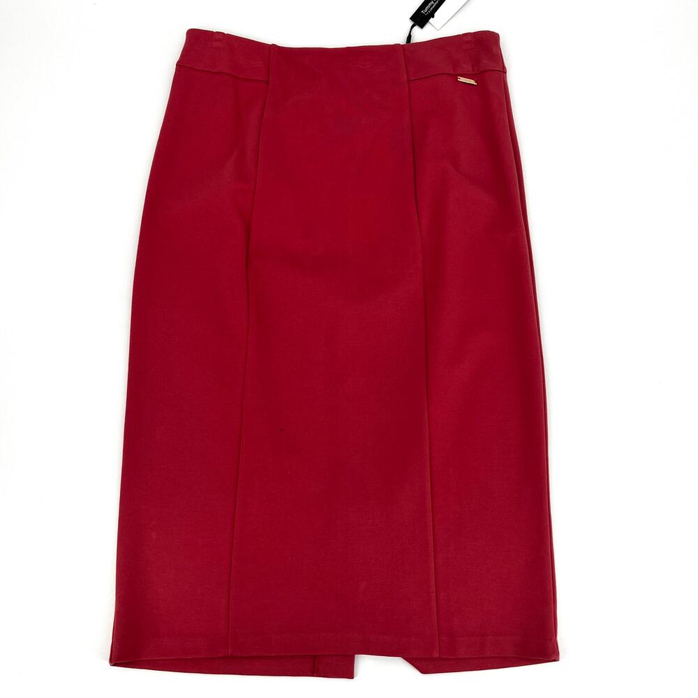 Tahari Tummy Control Terra Cotta Rose Pencil Skirt Size M New With Tags